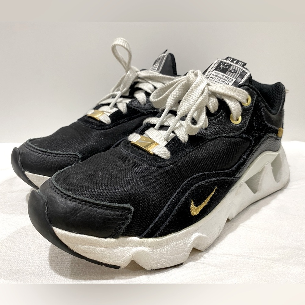 Nike RYZ 365 x Serena Williams Design Crew Shoe Women's 7.5 Black Metallic Gold